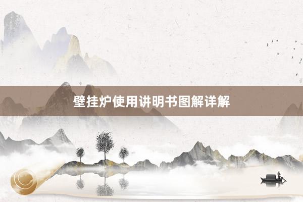 壁挂炉使用讲明书图解详解