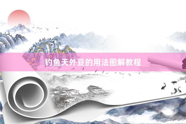 钓鱼天外豆的用法图解教程